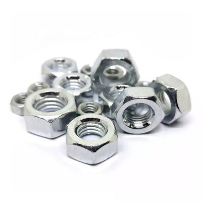 M4 M5 M6 M8 M10 M12 Đai ốc hình lục giác bằng thép không gỉ mạ kẽm