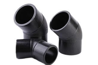 Ansi B16.9 HDPE Phụ kiện khuỷu tay 45 độ Butt Fusion cho máy bơm nước
