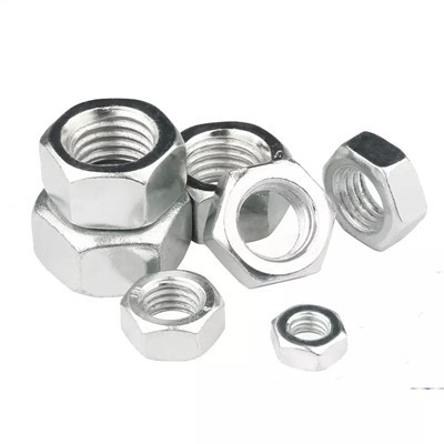 Đai ốc lục giác bằng thép không gỉ mạ kẽm DIN934 SS304 316