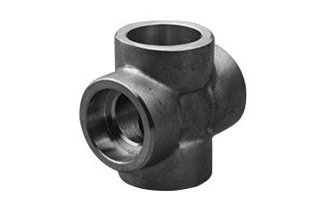 4 đường ống thép chéo 316L SS socket Phụ kiện hàn